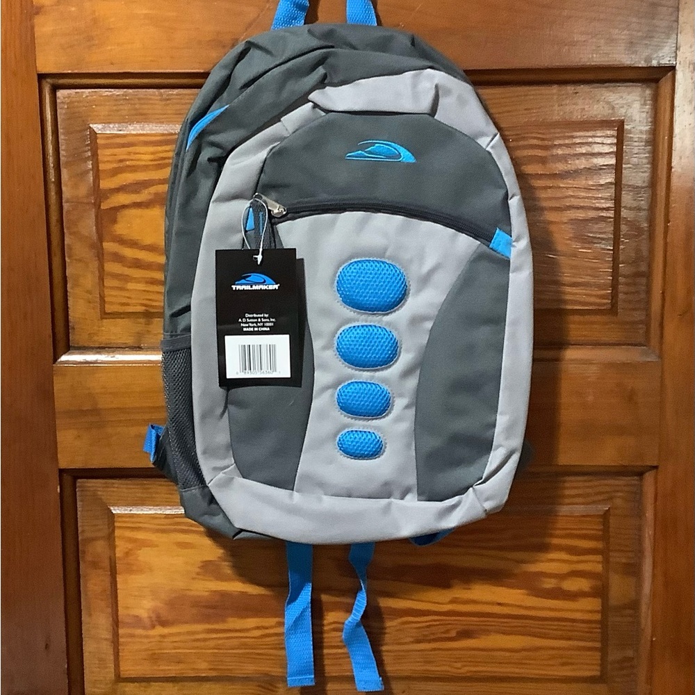 New blue & gray backpack